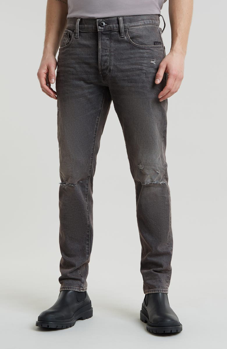 G-STAR 3301 Ripped Slim Fit Jeans, Main, color, 