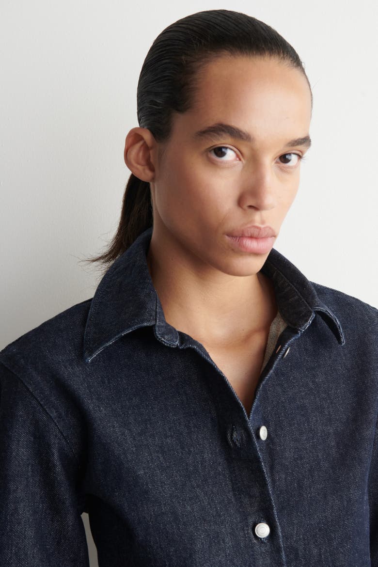 Denim Shirt, Alternate, color, INDIGO