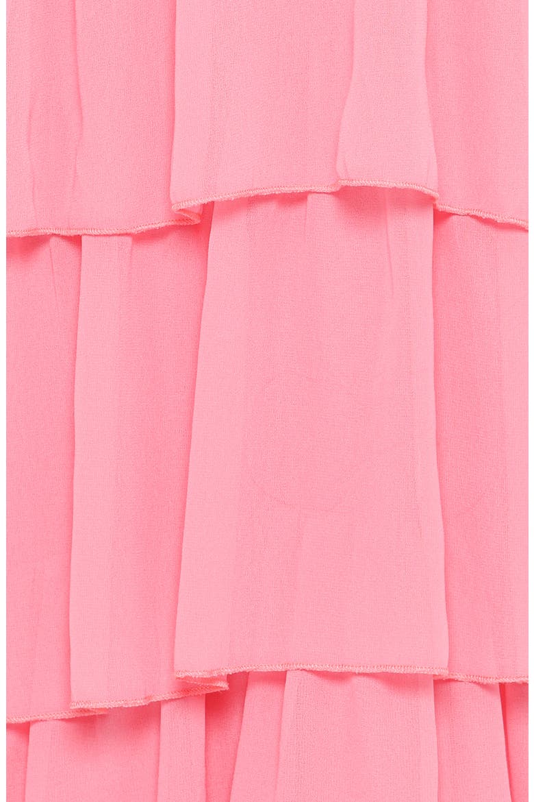 Peachester Strapless Tiered Maxi Dress, Alternate, color, CORAL