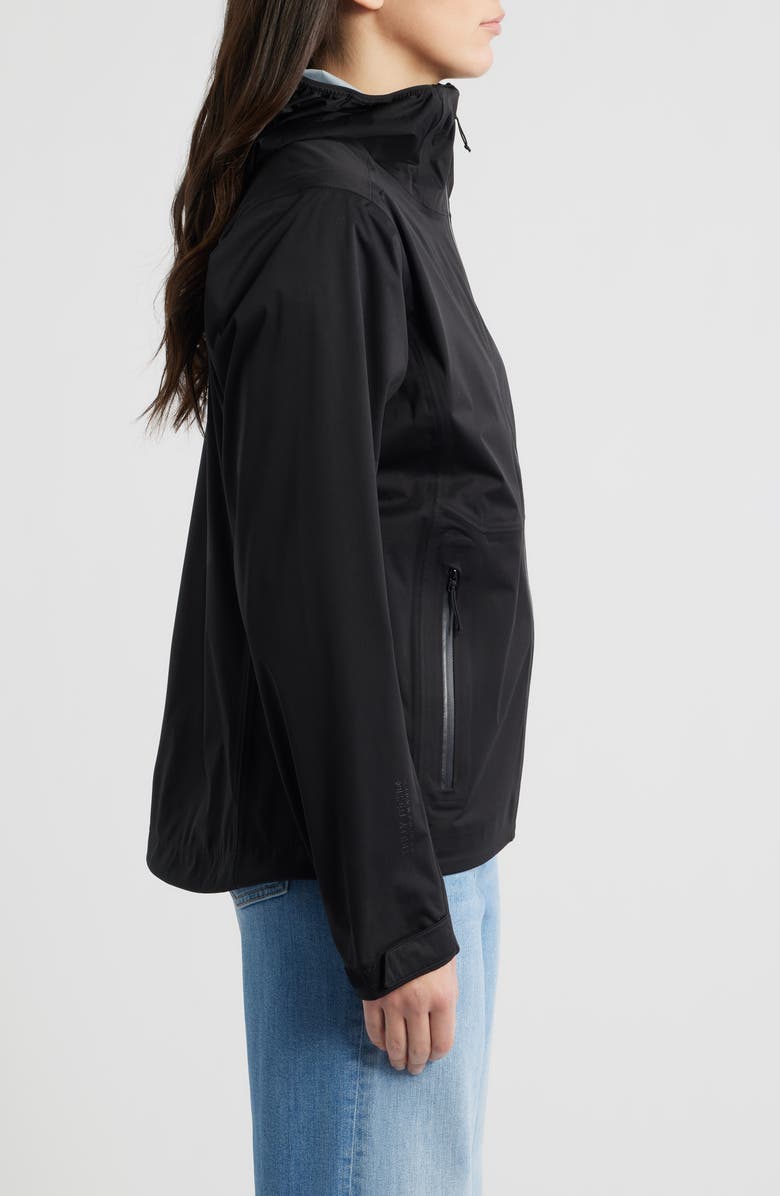 Helly Hansen Momentum 3-Layer Waterproof Hooded Jacket, Alternate, color, Black