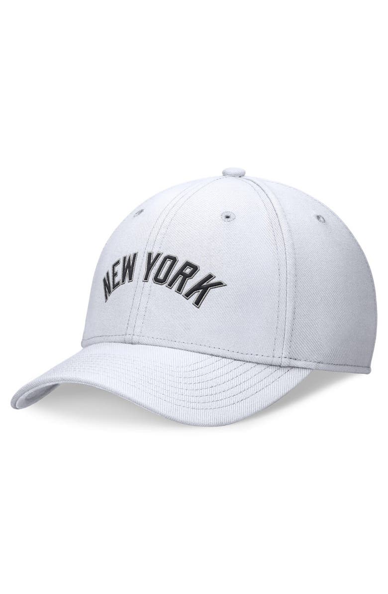 Nike Men's Nike White New York Yankees Evergreen Performance Flex Hat, Main, color,