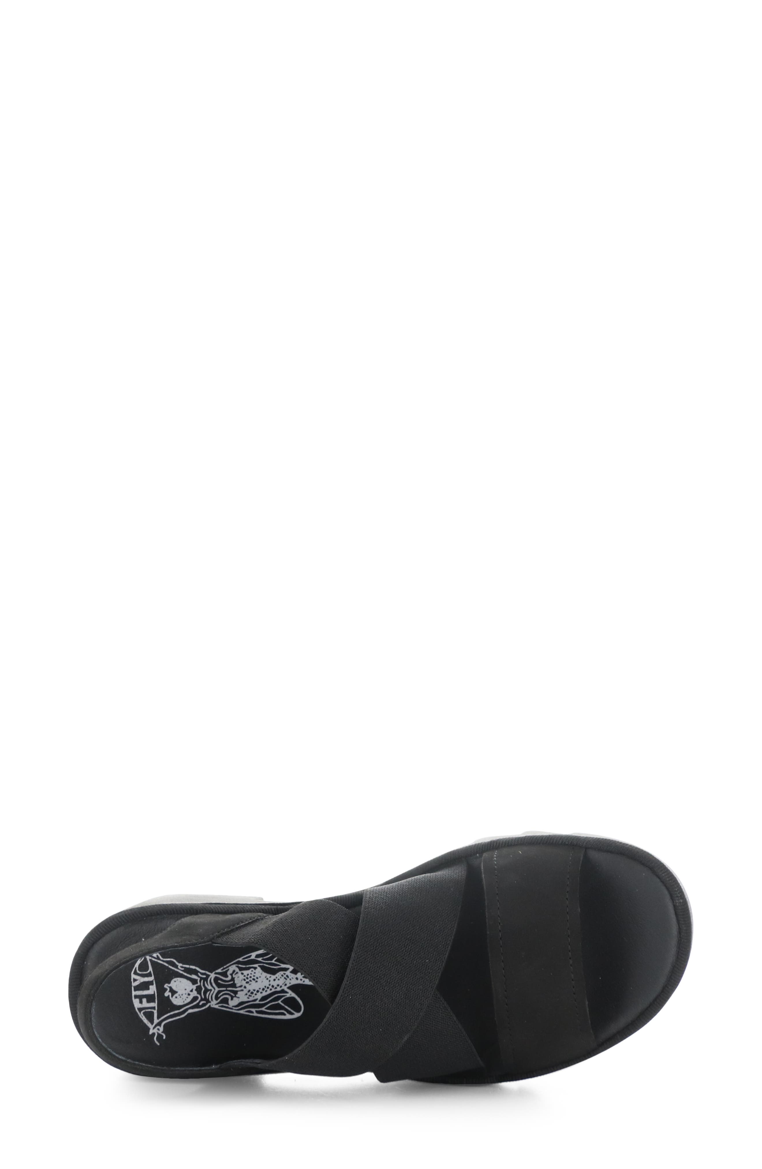 Fly London Taji Platform Slingback Sandal, Alternate, color, Black Cupido