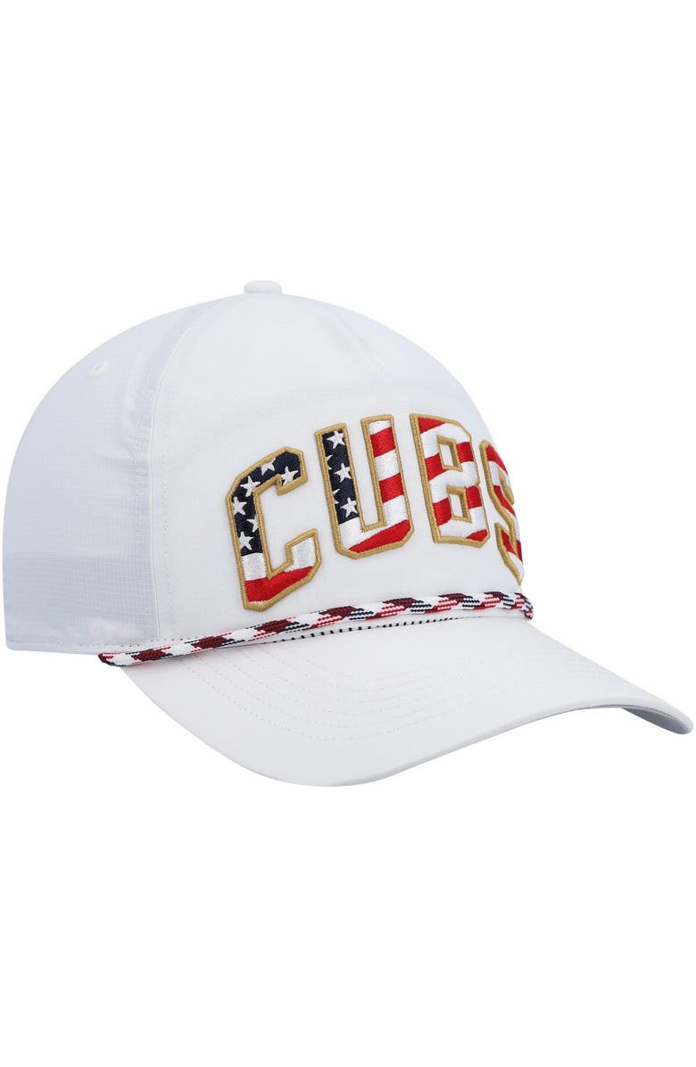 '47 Men's '47 White Chicago Cubs Flag Flutter Hitch Snapback Hat, Alternate, color, 