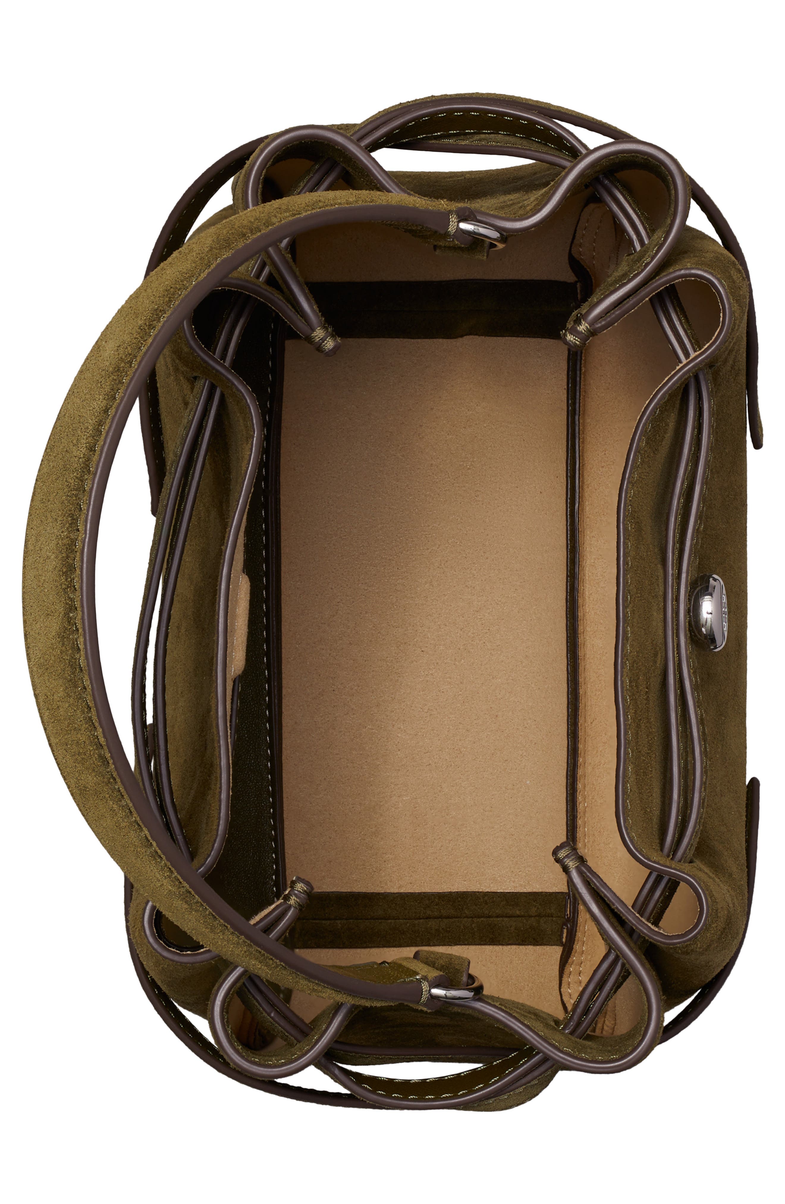 Romy Suede Bucket Bag, Alternate, color, LECCIO