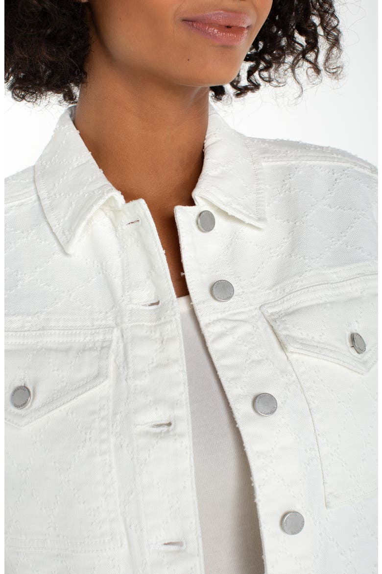Diamond Jacquard Denin Jacket, Alternate, color, WHITE DIAMOND