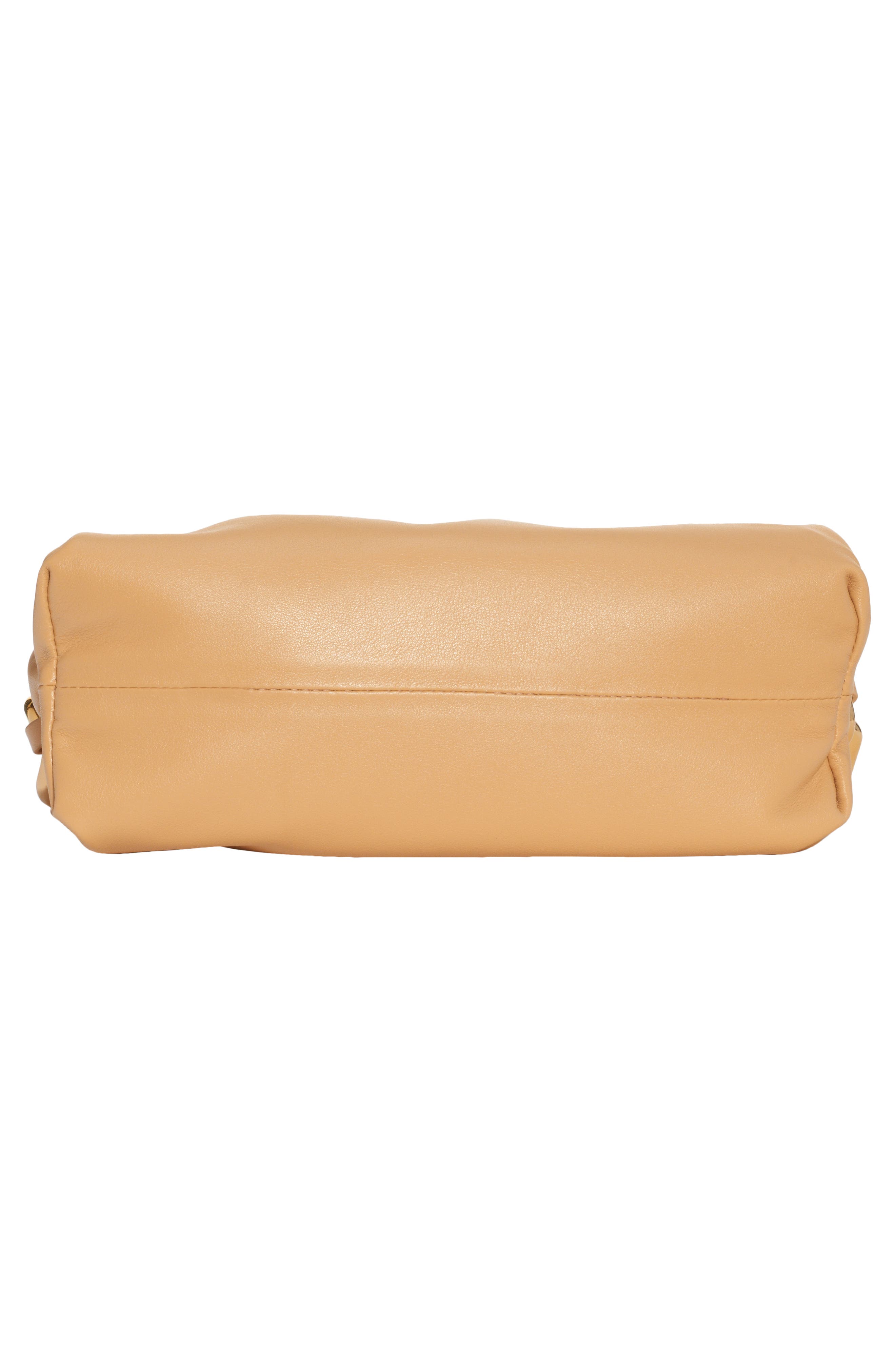 Teen Chain Pouch Leather Shoulder Bag, Alternate, color, ALMOND GOLD