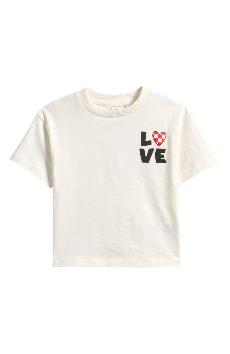 NEXT Kids' Love Cotton Graphic T-Shirt, Main, color, White