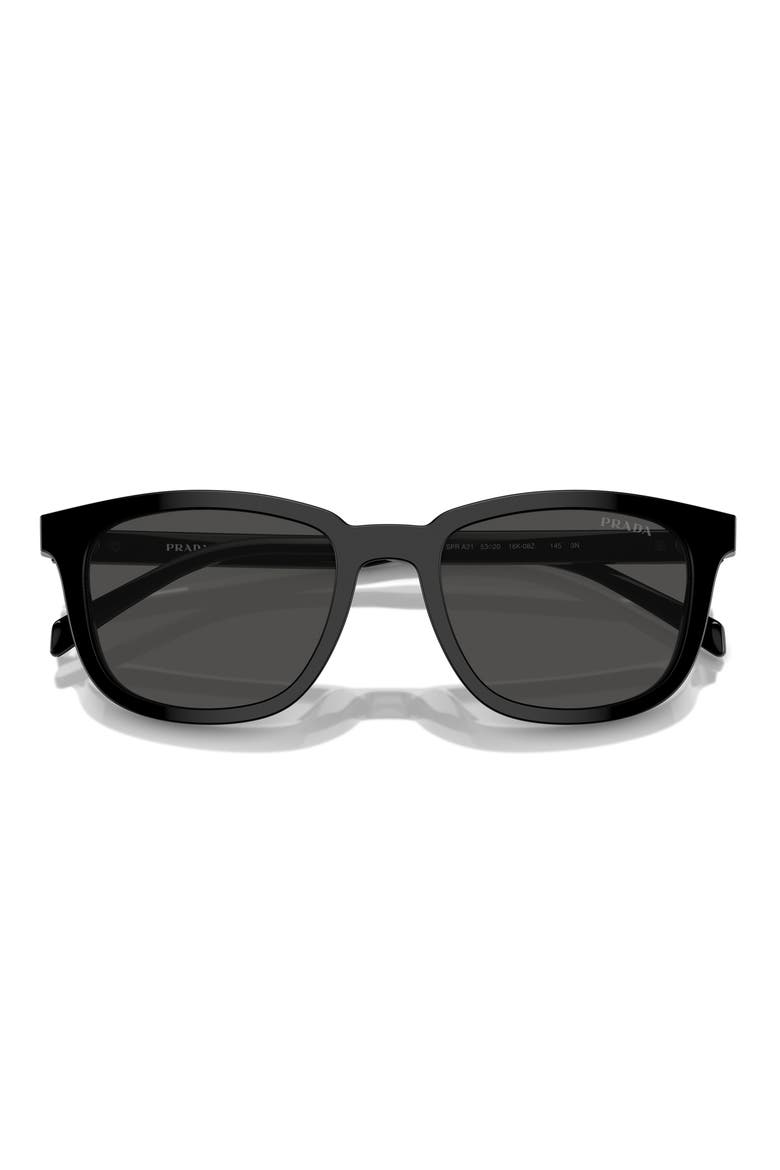 53mm Pillow Sunglasses, Alternate, color, BLACK/ GREY