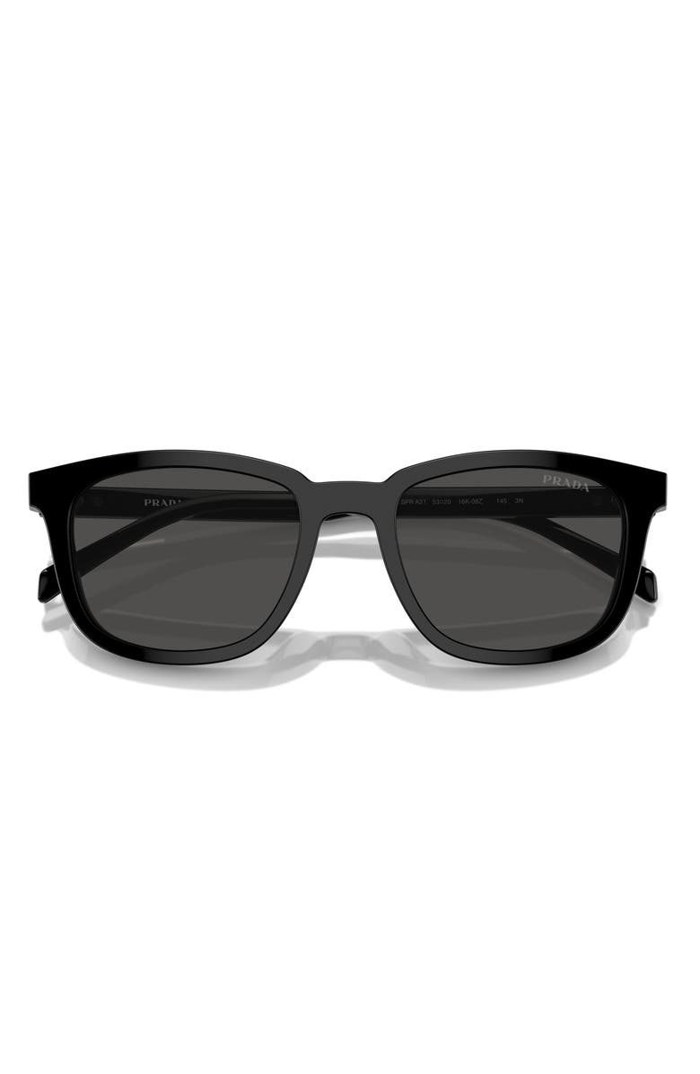 Prada 53mm Pillow Sunglasses, Alternate, color, Black/ Grey