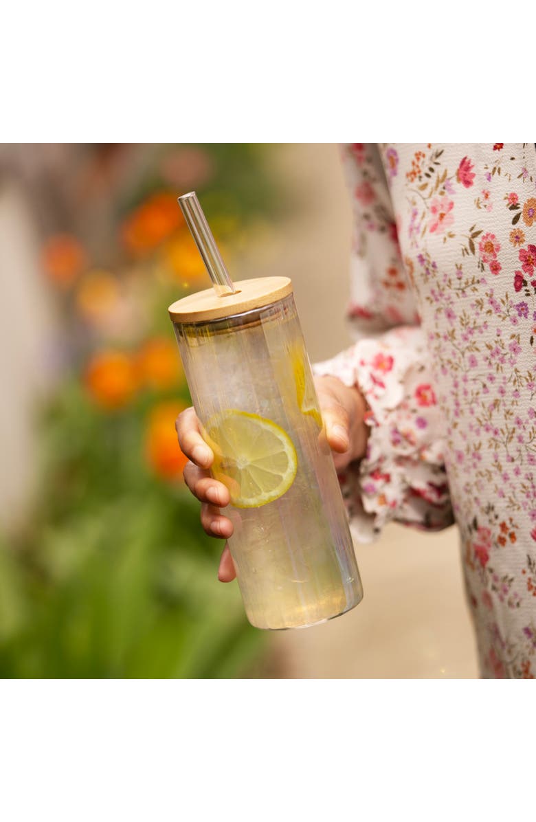 TWINE Rainbow Luster Tumblers Set of 2, Alternate, color, Clear