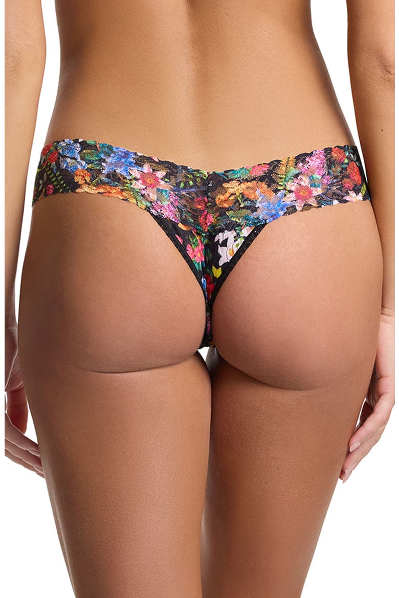 Print Low Rise Thong, Alternate, color, HYPNOTIC BLACK