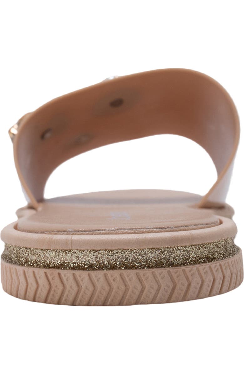 bebe Charm Slide Sandal, Alternate, color, Tan
