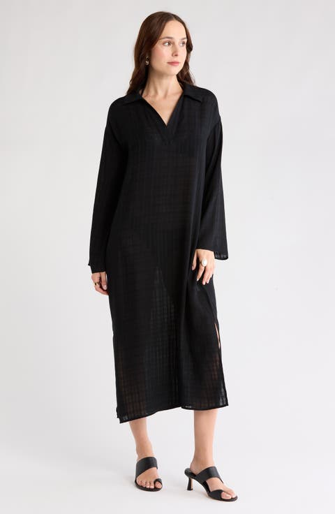 Long Sleeve Cover-Up Dress