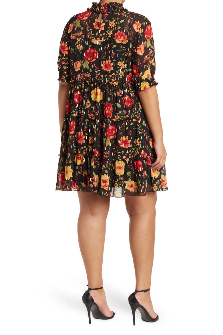 Marion Victorian Baby Doll Dress, Alternate, color, PAST MIDNIGHT