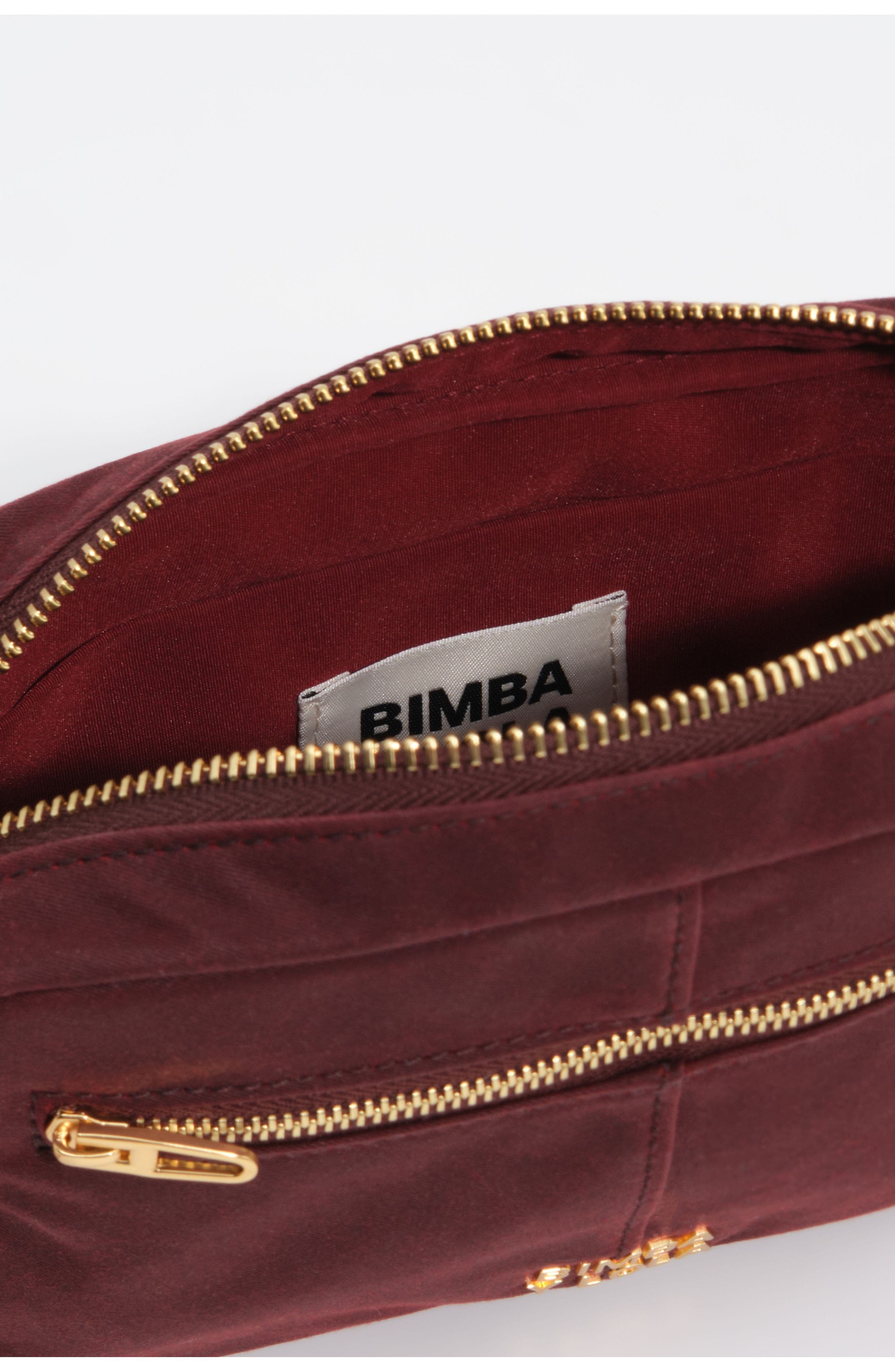 Small coated crossbody bag, Alternate, color, WINE