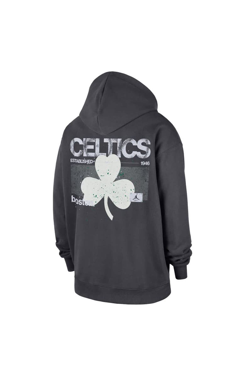 Jordan Brand Men's Jordan Brand Anthracite Boston Celtics Statement Jumpman Flight Premiere Hoodie, Alternate, color, Anthracite