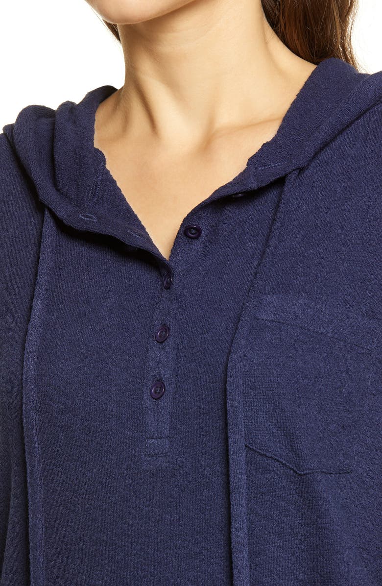 Caslon<sup>®</sup> Hooded Knit Pullover, Alternate, color, 