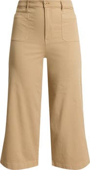 Lauren Ralph Lauren Yurshane Crop Wide Leg Chino Pants