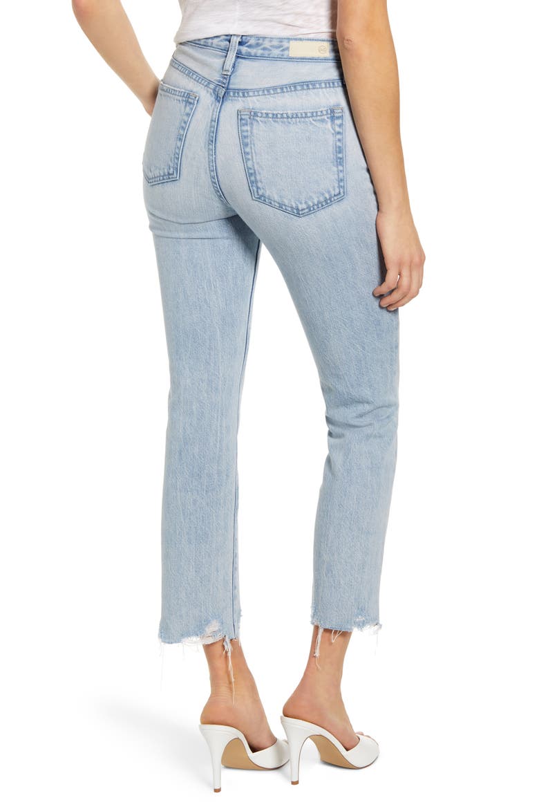 Isabelle High Waist Ankle Straight Leg Jeans, Alternate, color, 1996 ERA