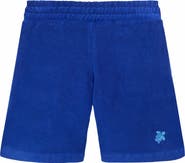 Vilebrequin Kids' Embroidered Turtle Terry Bermuda Shorts