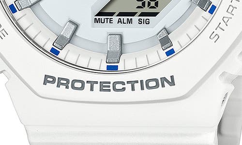G-shock Men's White Resin Watch, 45.4mm In White