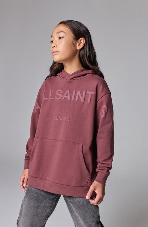Smallsaints By Allsaints Kids' Oversize Logo Graphic Hoodie In Brown