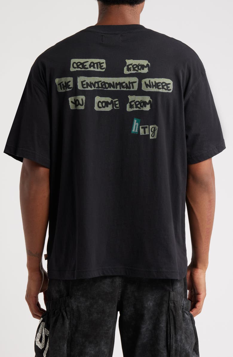 HONOR THE GIFT Start to Finish Graphic T-Shirt, Alternate, color, Black