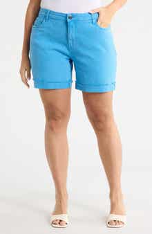 KUT from the Kloth Catherine Mid Rise Denim Boyfriend Shorts