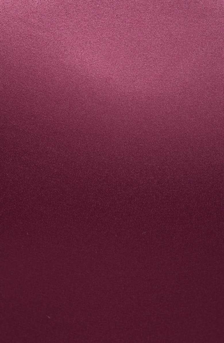 Oh La La Cheri Cadence Strappy Eyelash Lace & Satin Underwire Teddy, Alternate, color, Italian Plum/ Black