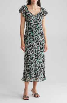 WISHLIST Floral Print V-Neck Maxi Dress