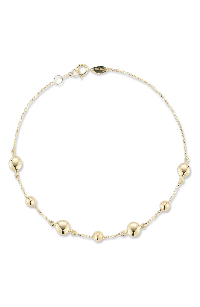 Ember Fine Jewelry 14K Gold Button Bracelet, Main, color, Gold