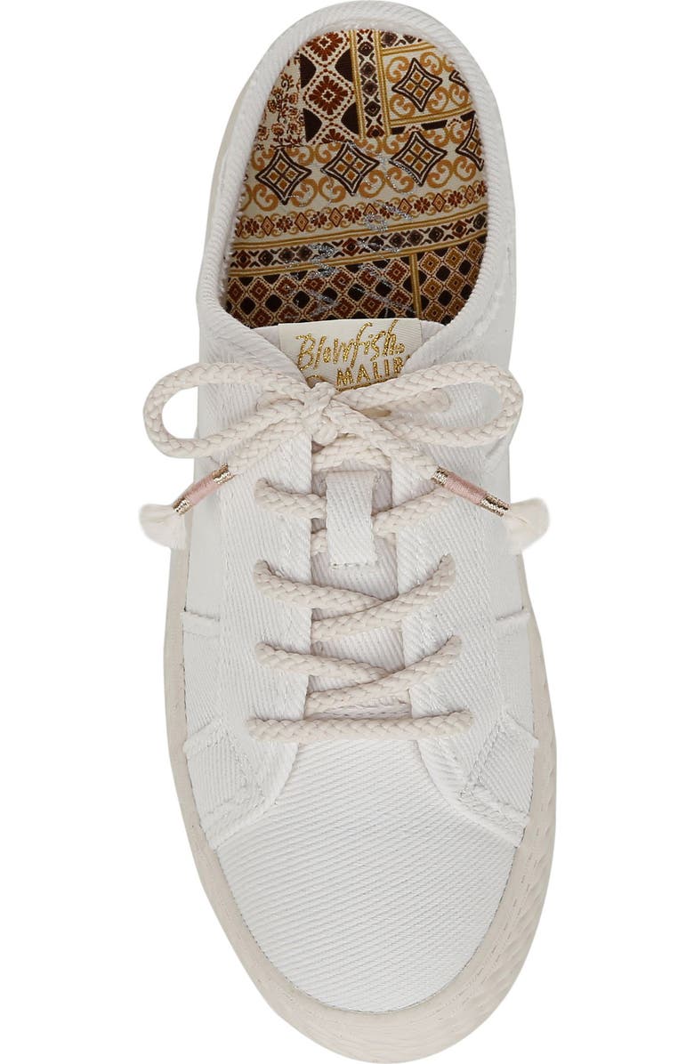 Blowfish Malibu Super Slide Platform Sneaker, Alternate, color, White Twill Fabric