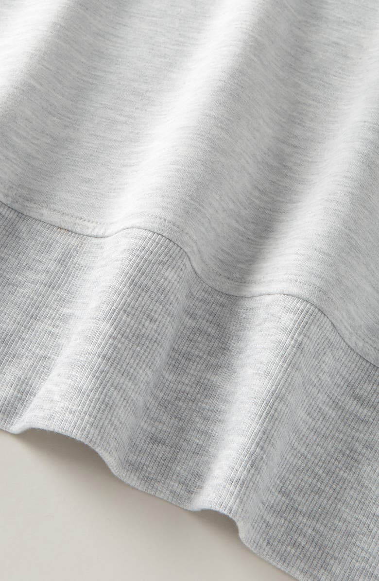 Zella Girl Kids' Low Key Sweatshirt, Alternate, color, Grey Light Heather