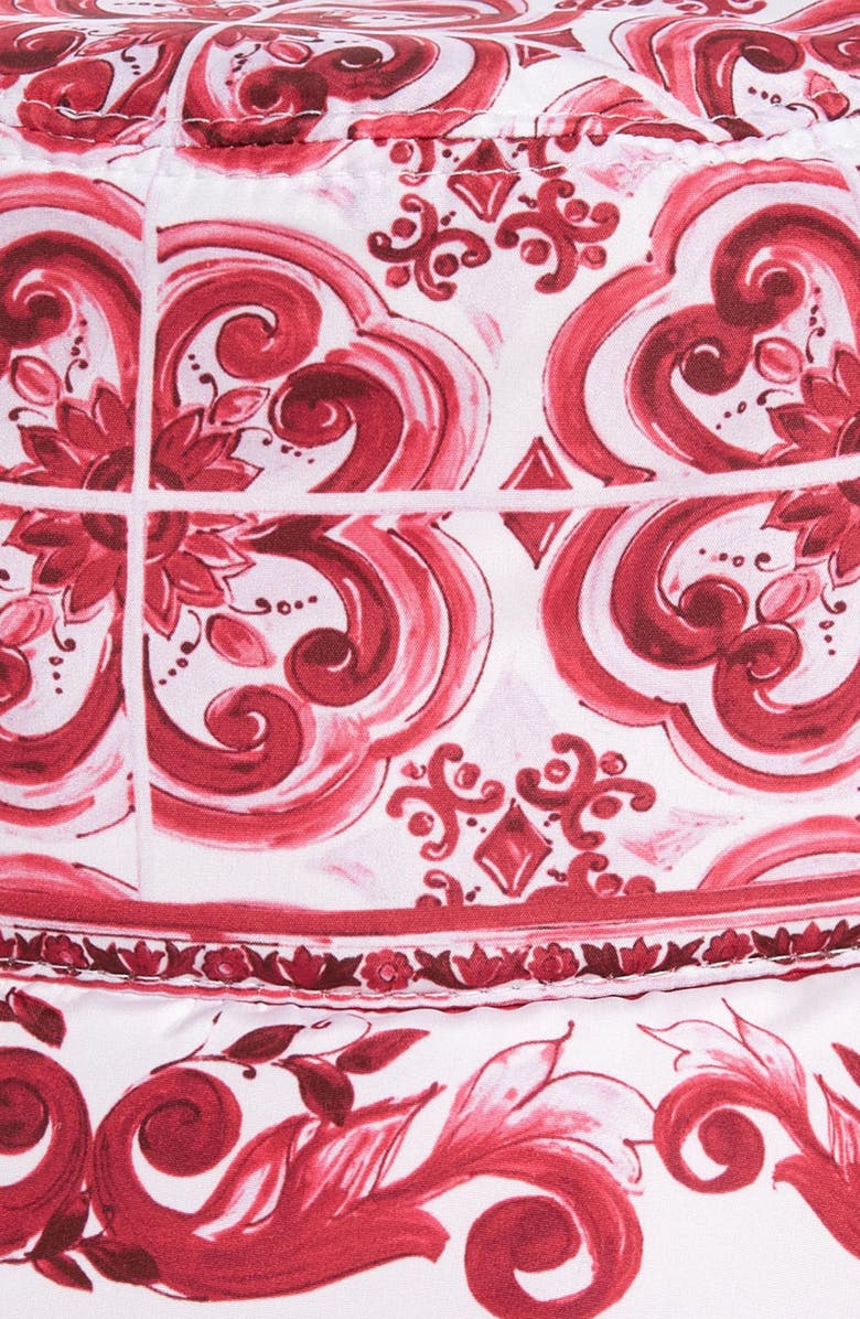 Dolce&Gabbana Maiolica Print Bucket Hat, Alternate, color,