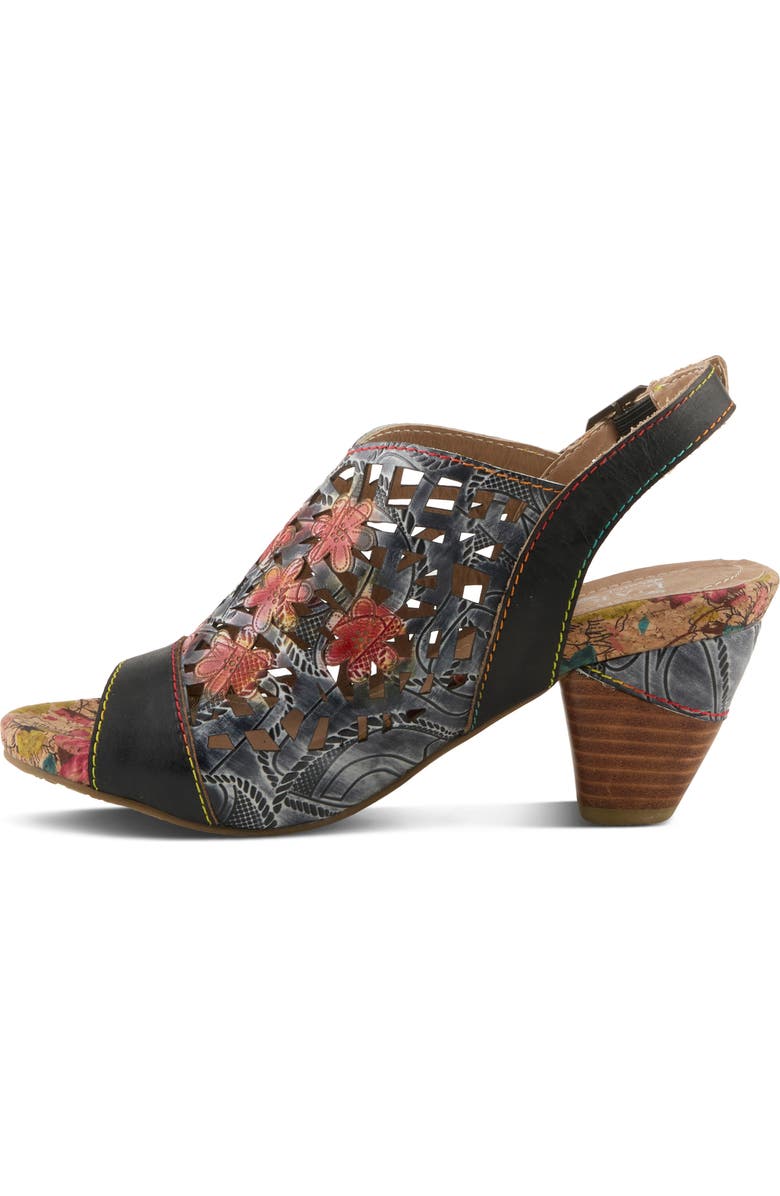 L'Artiste by Spring Step Eclipsing Slingback Sandal, Alternate, color, Black Multi