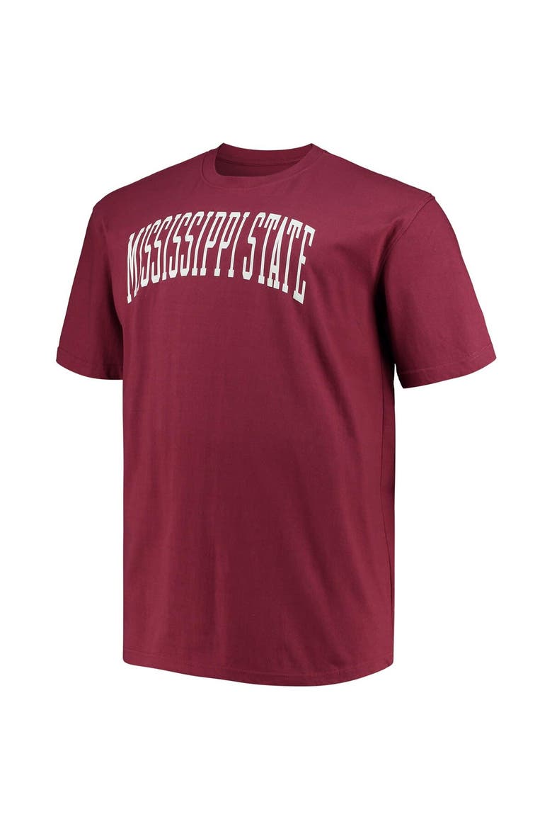 Men's Champion Maroon Mississippi State Bulldogs Big & Tall Arch Team Logo T-Shirt, Alternate, color, Maroon