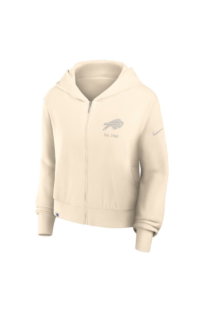 Nike Women's Nike Cream Buffalo Bills Glory Cropped Full-Zip Hoodie, Alternate, color, Cream