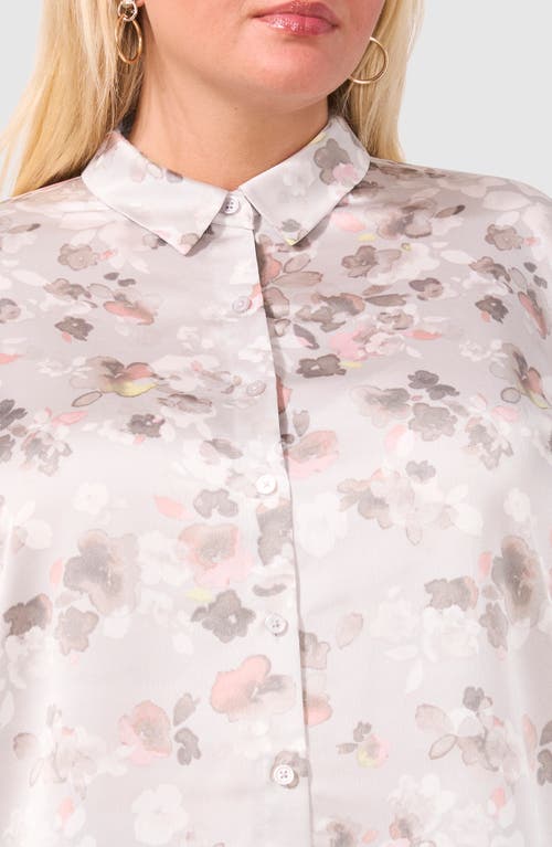 HALOGEN HALOGEN® SATIN BUTTON-UP SHIRT