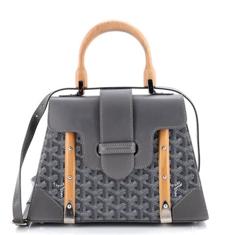 Saigon Top Handle Bag Coated Canvas with Leather PM