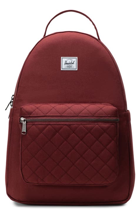 Little Segih- Burgundy - Seigaiha quilted canvas backpack - buy Unisex