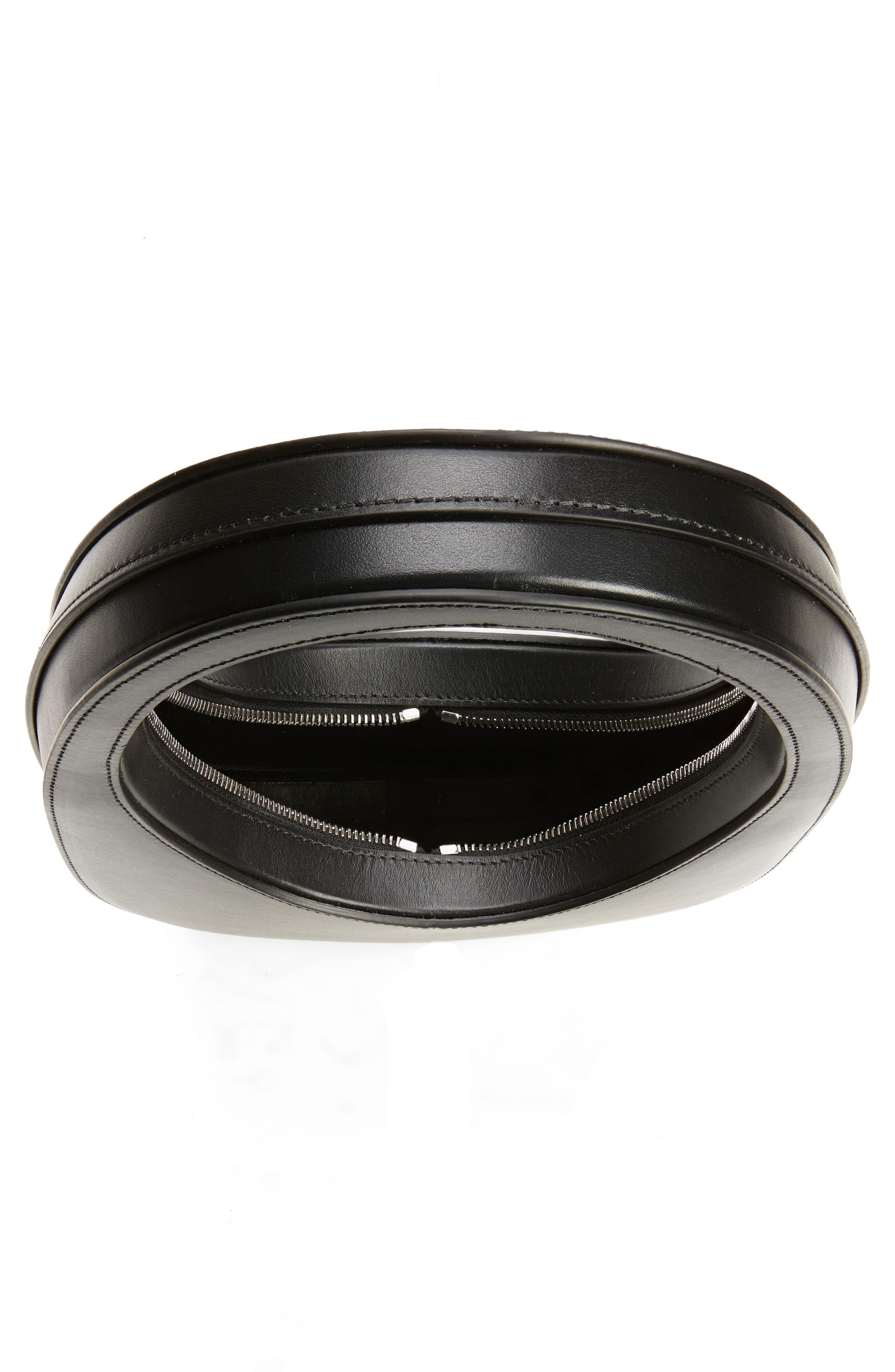 Coperni Swipe Leather Top Handle Bag, Alternate, color, Black/ Black