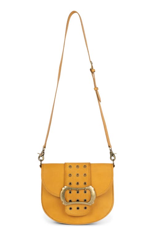 Jeffrey Campbell Side-quest Leather Crossbody Bag In Tan Bronze