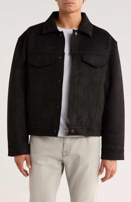 JASON WU Faux Suede Trucker Jacket