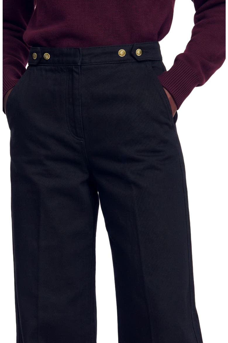 High-rise Wide-leg Jeans, Alternate, color, Black