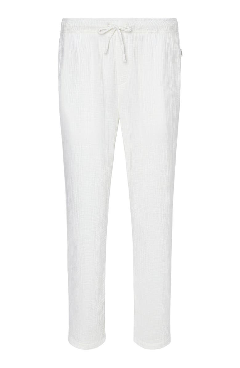 Onia Cotton Gauze Pull-on Pant, Alternate, color, White