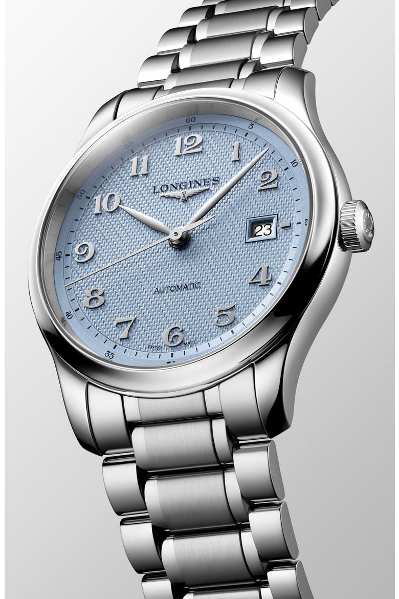 Master Automatic Bracelet Watch, 41mm, Alternate, color, BLUE