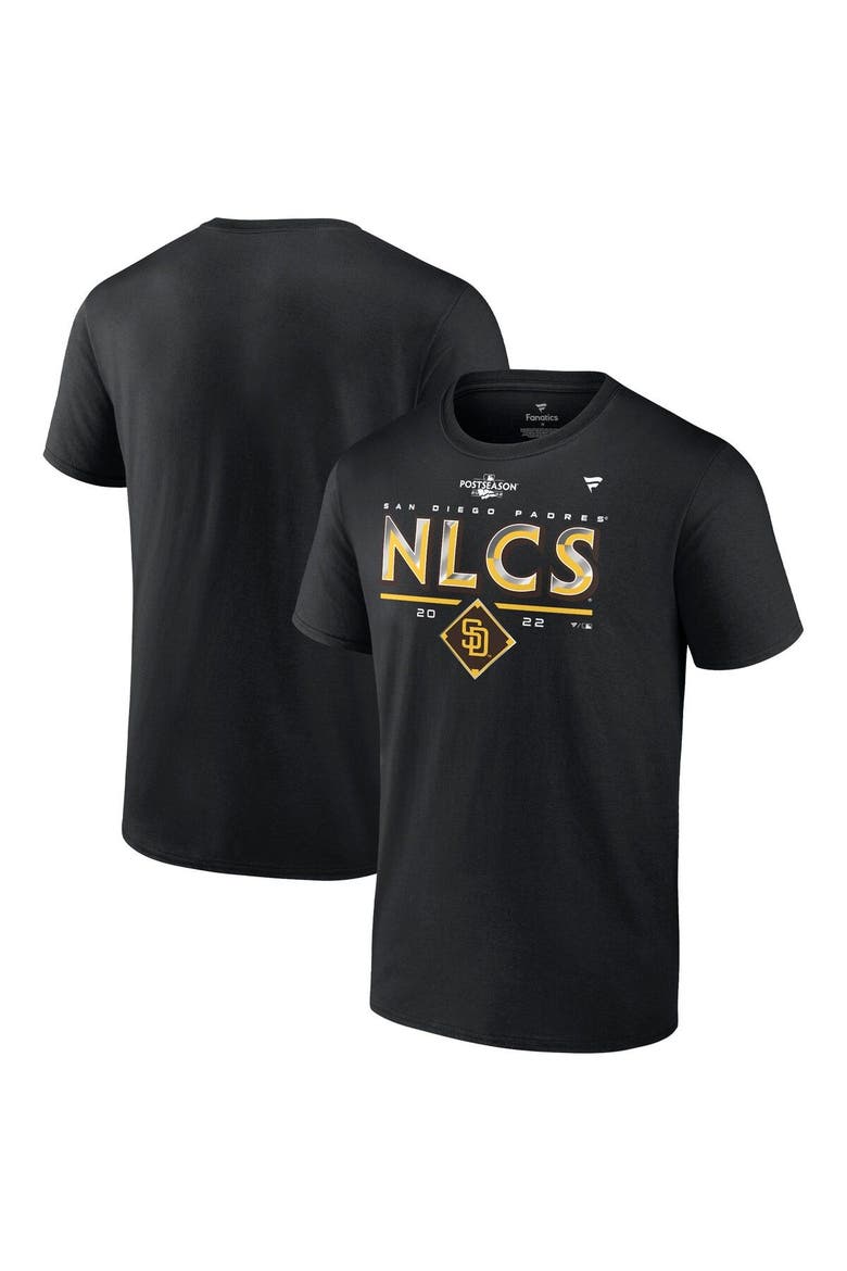 Men's Fanatics Branded Black San Diego Padres 2022 Division Series Winner Locker Room T-Shirt, Main, color, Black