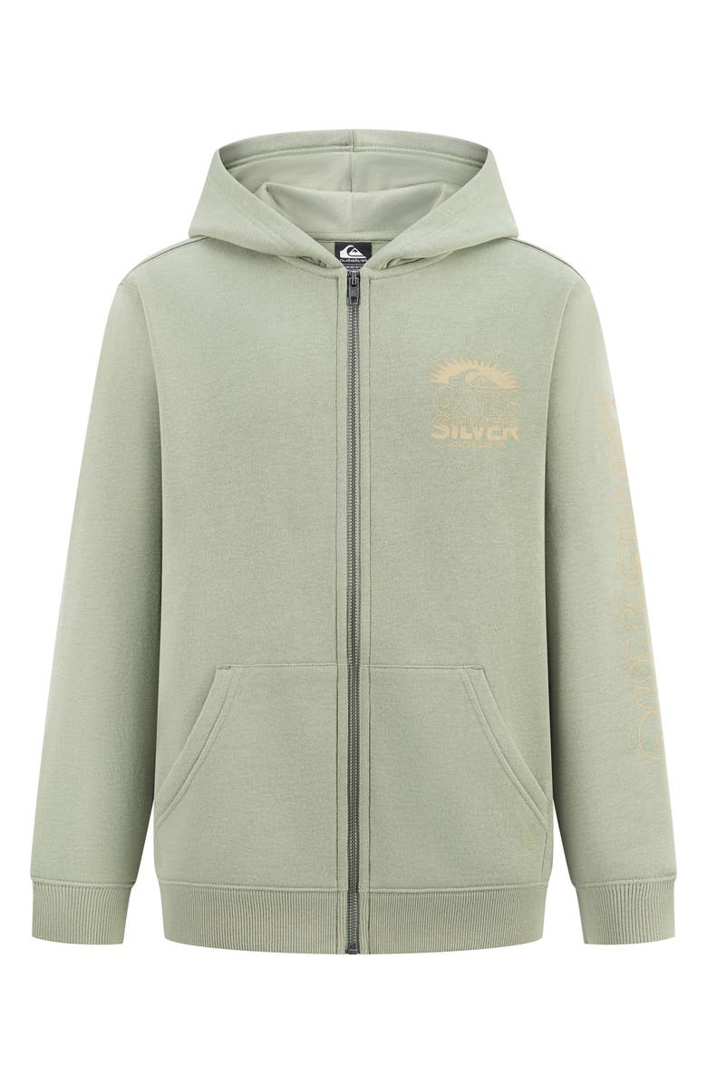 Quiksilver Kids' Golden Horizon Full Zip Hoodie, Main, color, Sea Spray