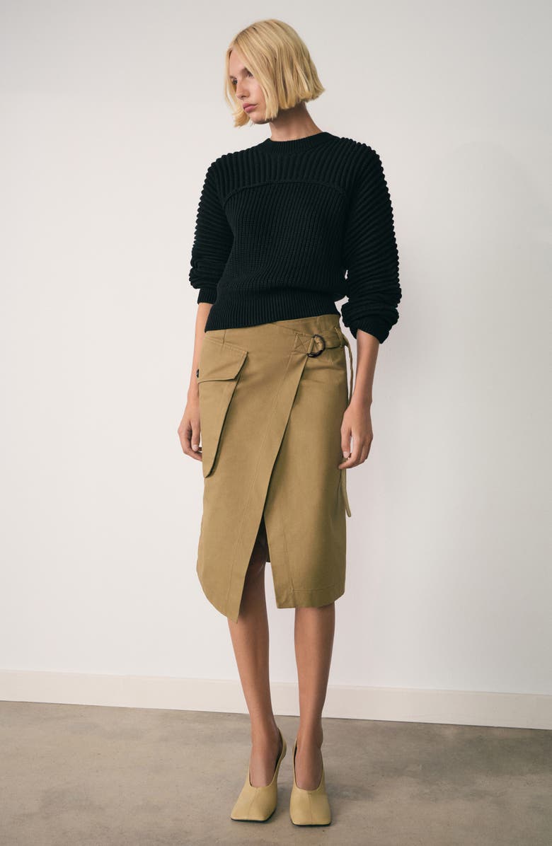 MANGO Rib Crewneck Sweater, Alternate, color, 