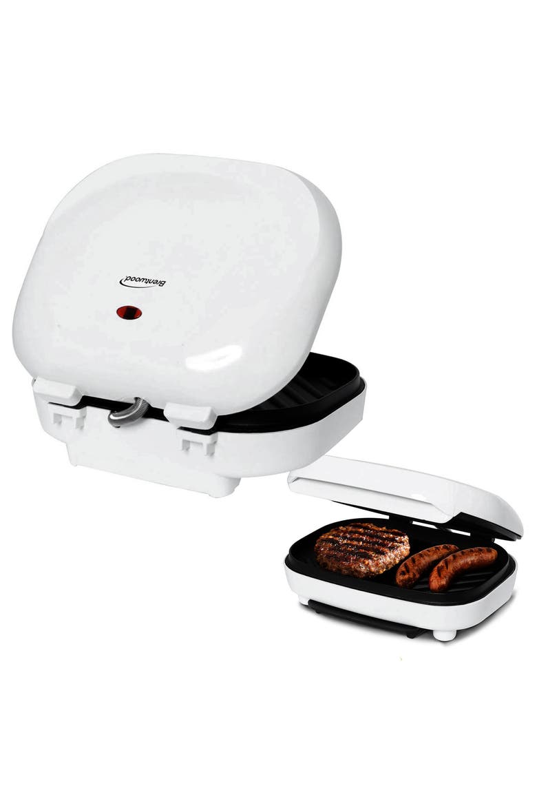 Electric Contact Grill 2 Slice Capacity - White, Main, color, White